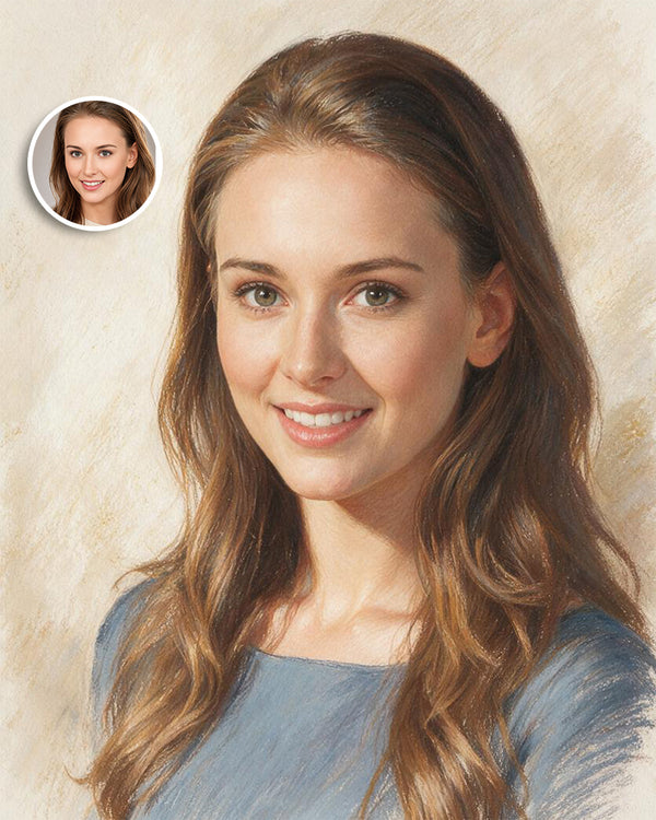 🌸 Pastel Pencil Portrait