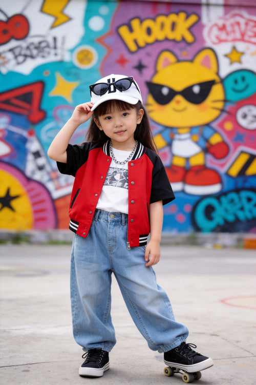 ❤️ Red Fire Hiphop Girl