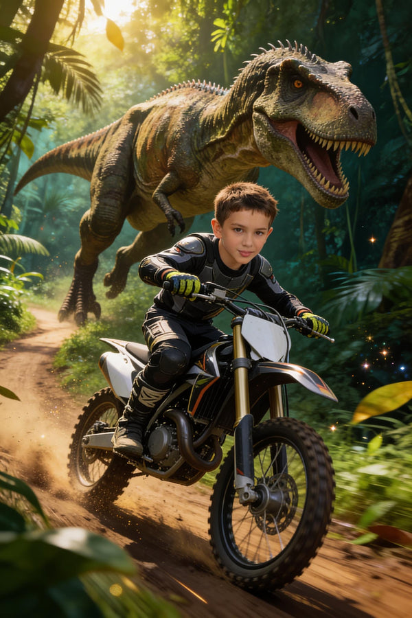 🦖 Dino Dirt Bike Chase