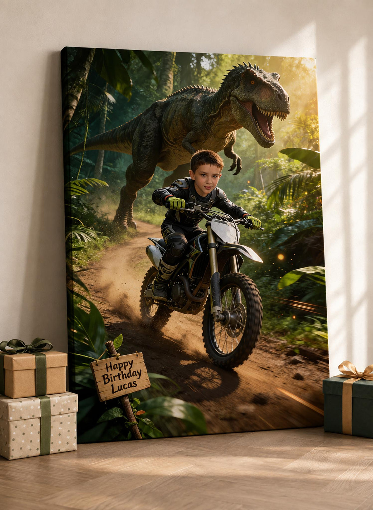 🦖 Dino Dirt Bike Chase