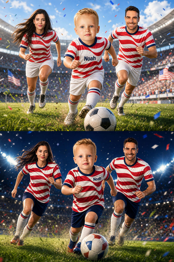⚽ Stadium Star Family Trio