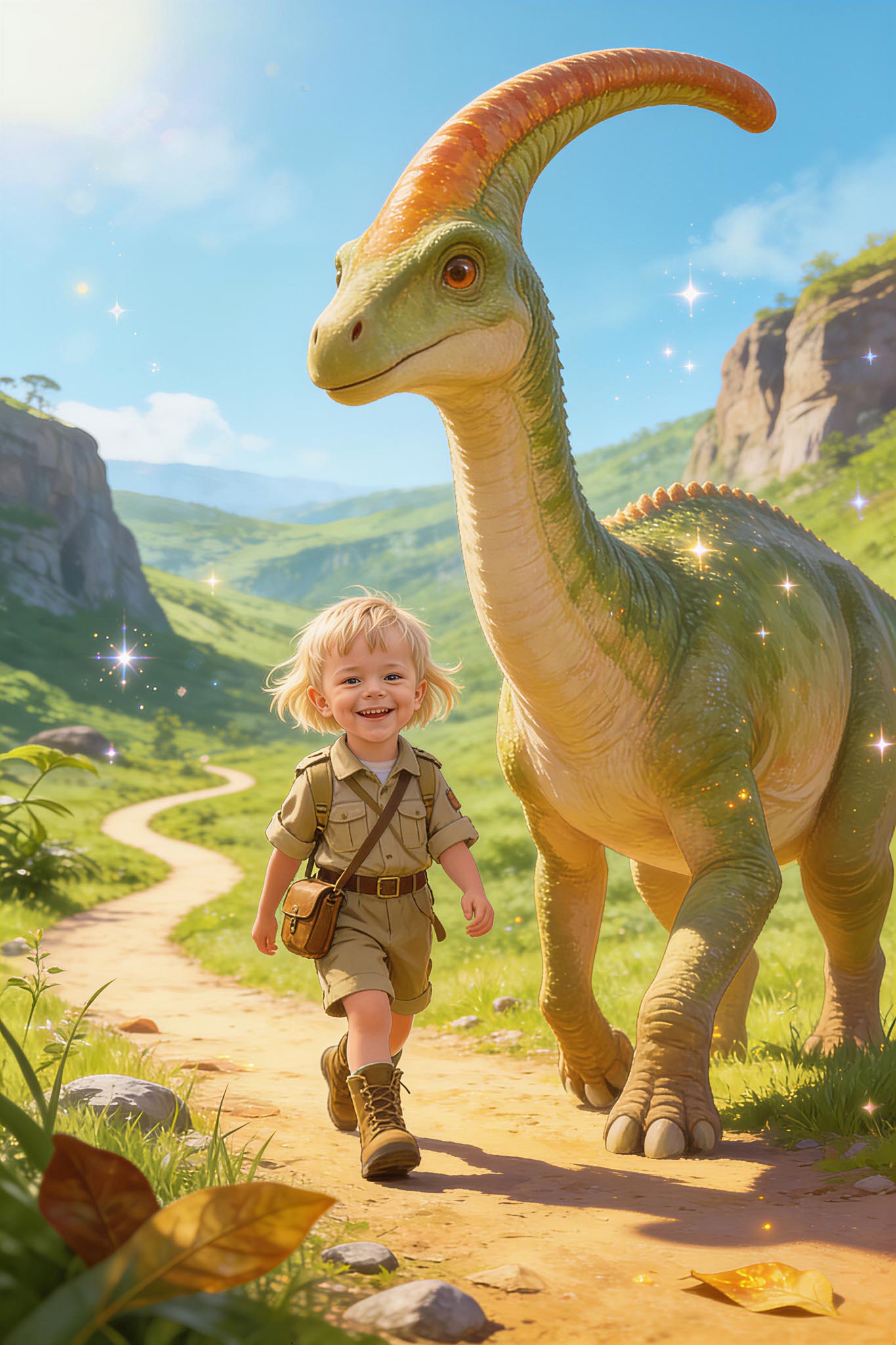 🦕 Walking with Parasaurolophus