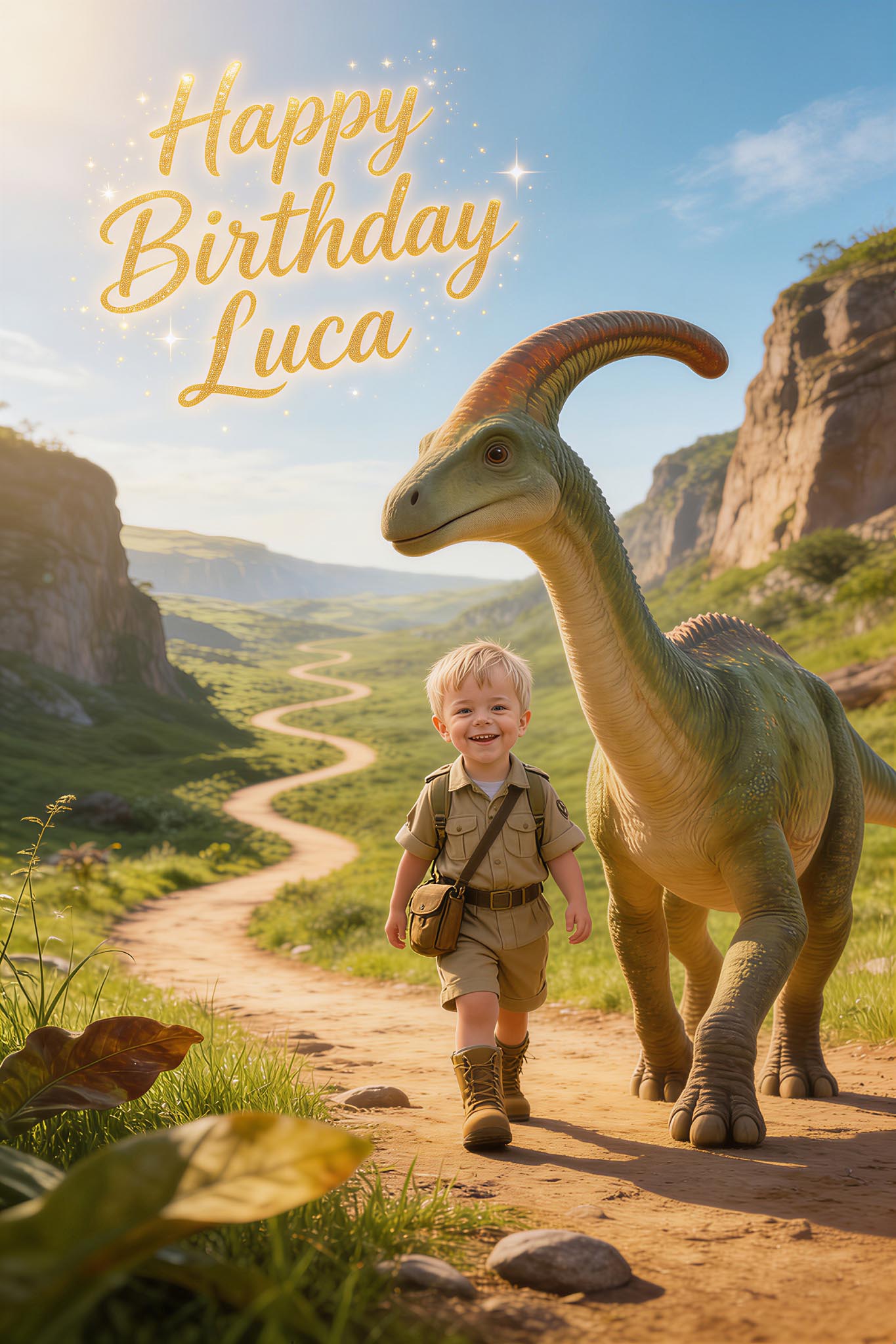 🦕 Walking with Parasaurolophus