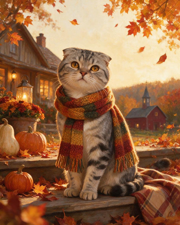 🍂 Cozy Autumn Porch Pets