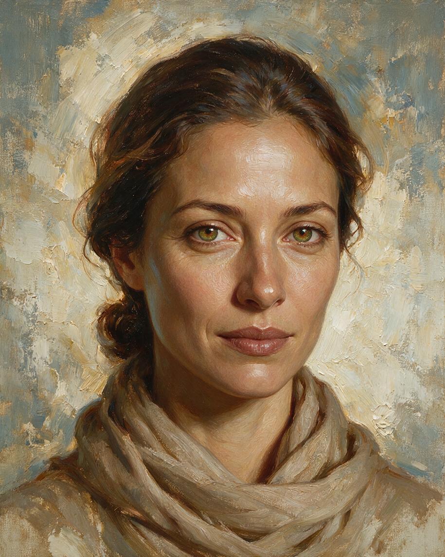 🖌️ Impasto Gaze Portrait