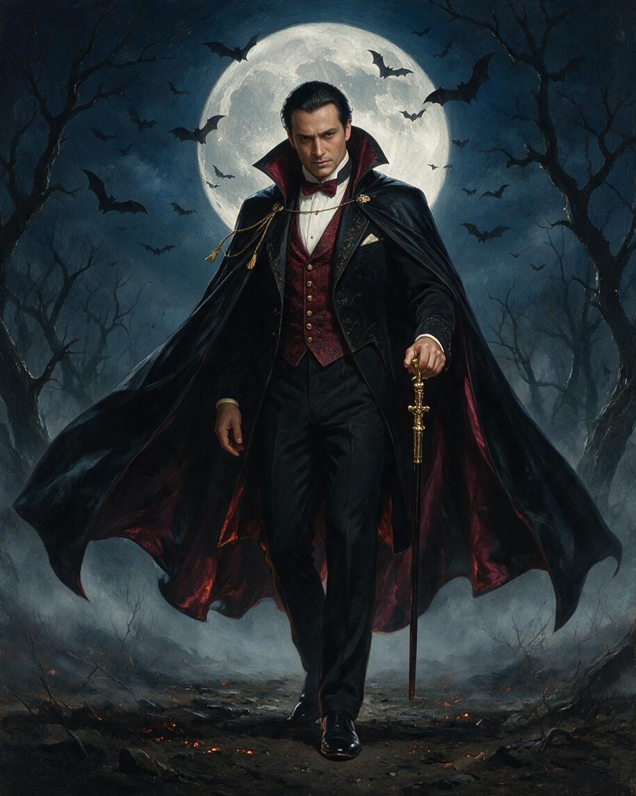 🦇 Midnight Vampire Portrait