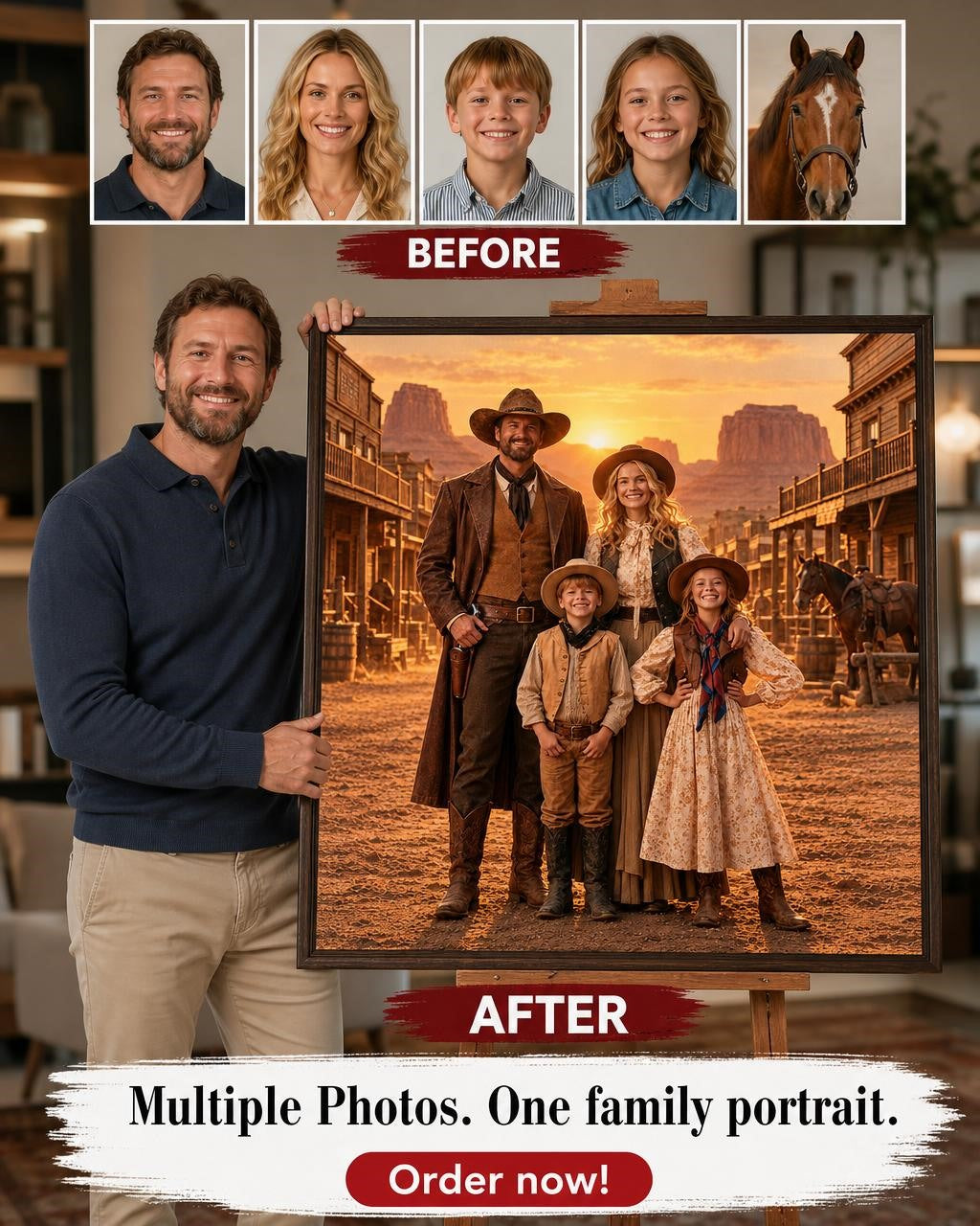 🤠 Wild West Family Portrait
