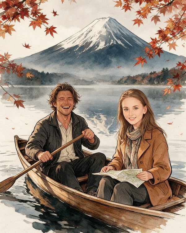 🍁 Autumn Lake Adventure Couple