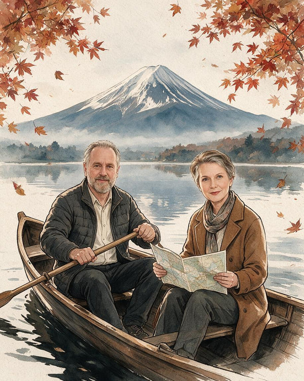 🍁 Autumn Lake Adventure Couple