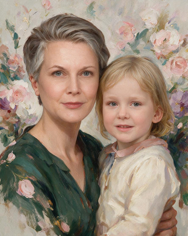 🌸 Floral Soul Couple Portrait