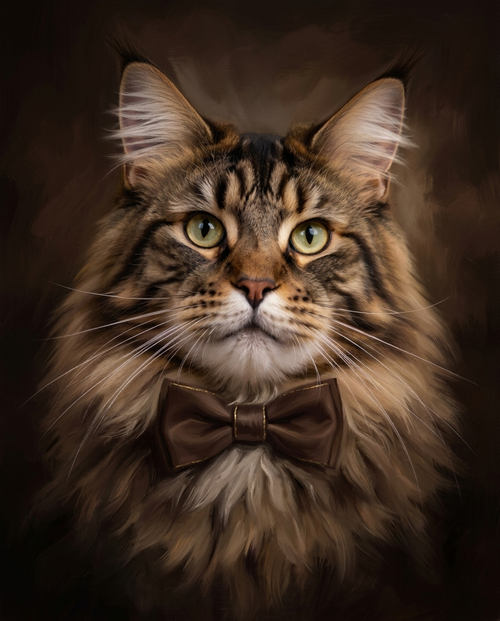☕ Espresso Elegance Pet Portrait
