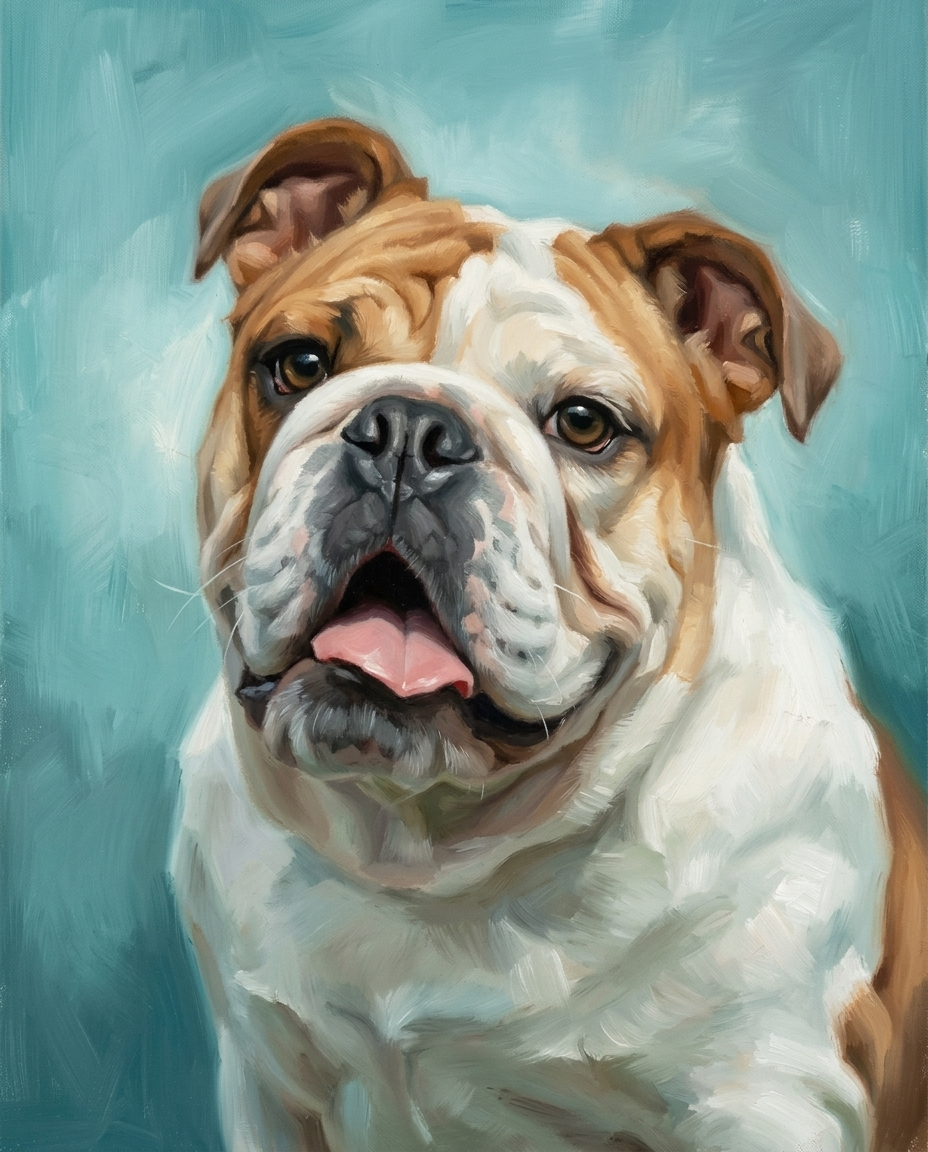 🩵 Turquoise Serenity Pet Portrait
