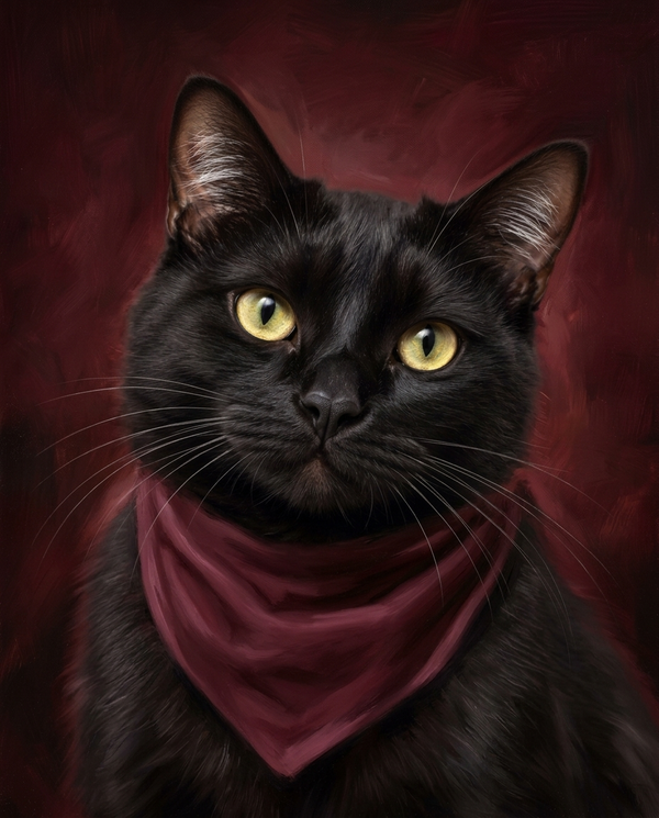 🍷 Burgundy Royale Pet Portrait