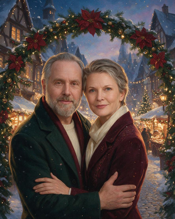 🎄 Enchanted Christmas Market Couple