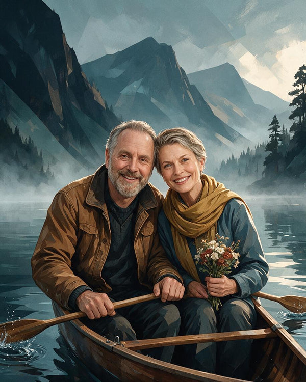 🛶 Mountain Lake Sweethearts