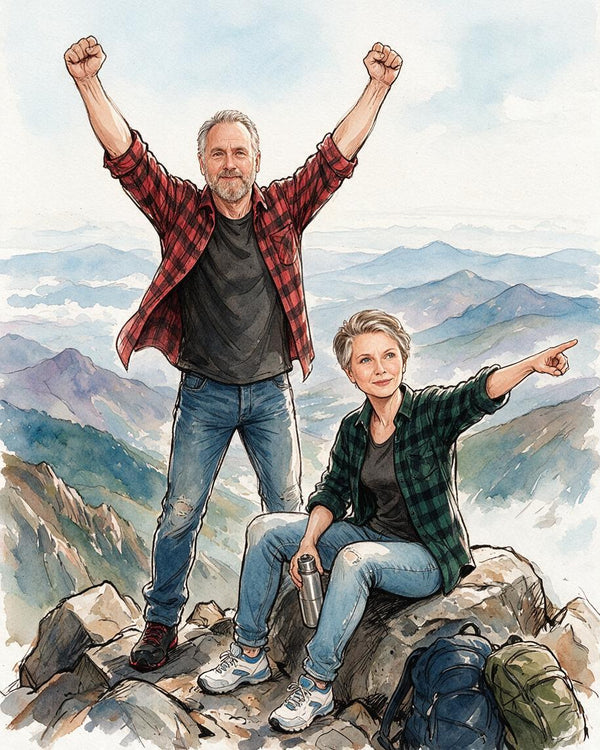 🏔️ Summit Celebration Couple