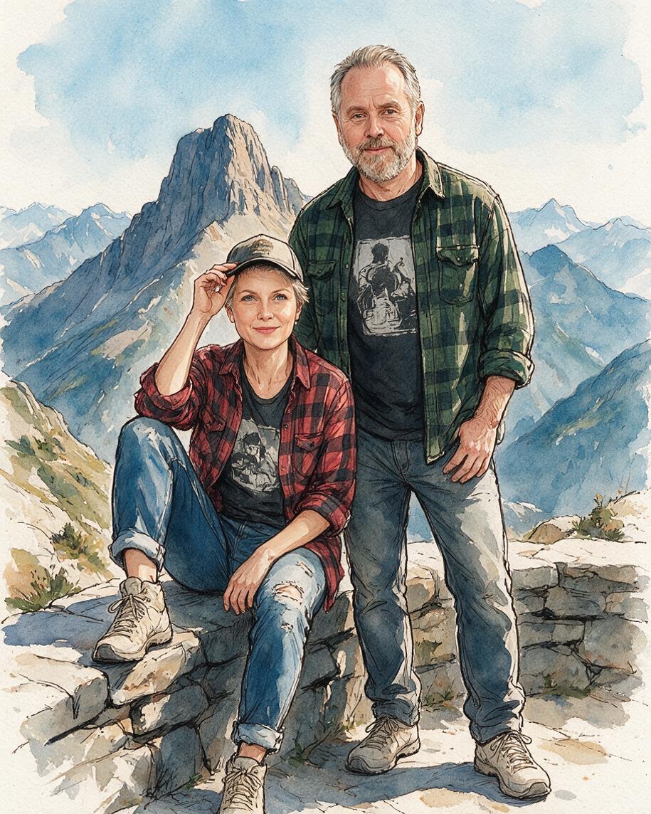 🏔️ Mountain Trail Adventure Couple