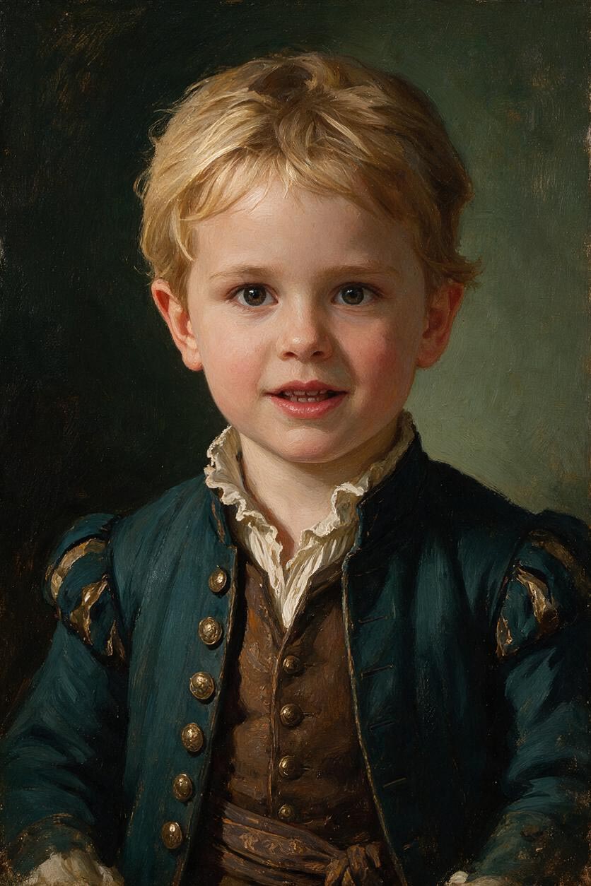 👦 Boy Oil Portrait