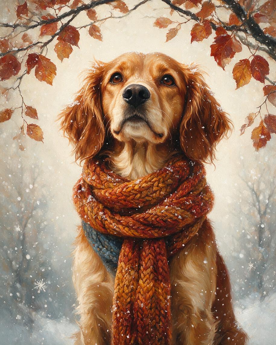 🍂 Snowfall Autumn Portraits
