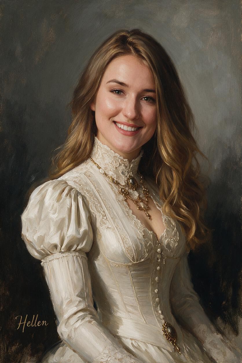 🎩 Victorian Oil Portrait
