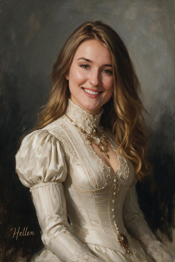🎩 Victorian Oil Portrait