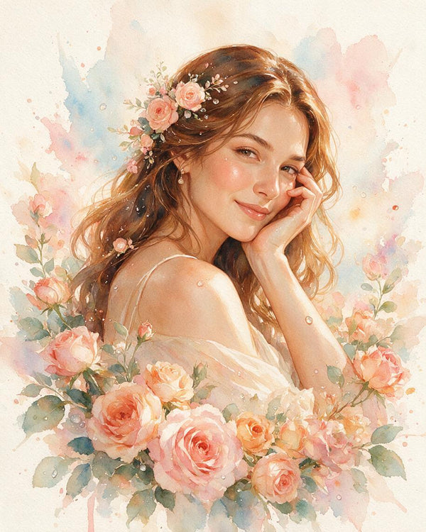 🌹 Rosewater Flower Fairy Portrait