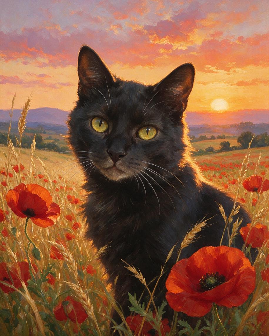🌅 Poppy Sunset Portraits