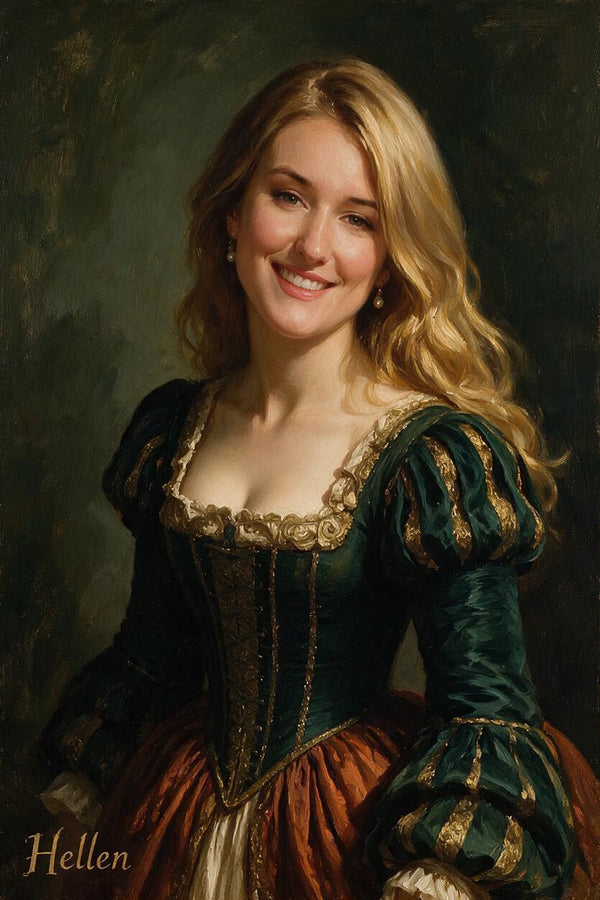 🌹 Renaissance Oil Portrait