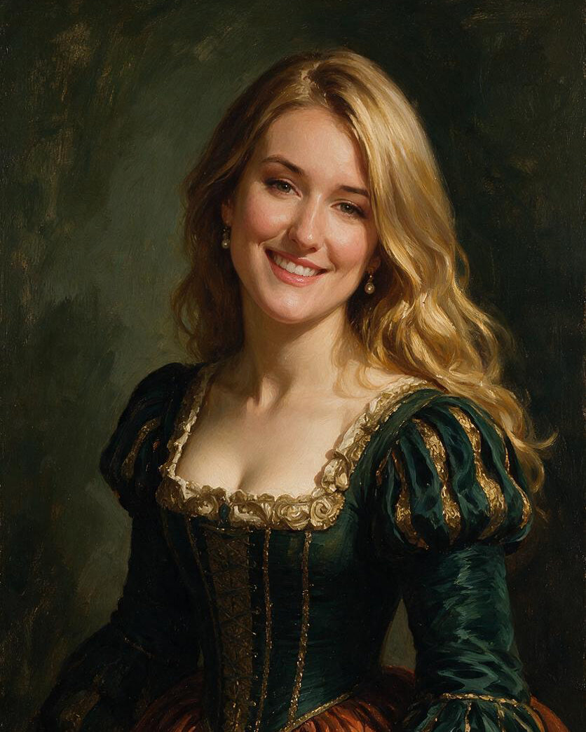 🌹 Renaissance Oil Portrait