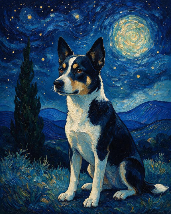 🌌 Starry Night Pet Portrait