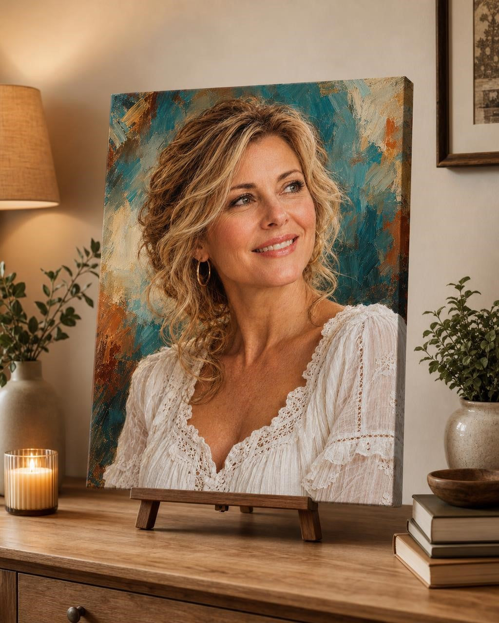 🦋 Turquoise Elegance Portrait