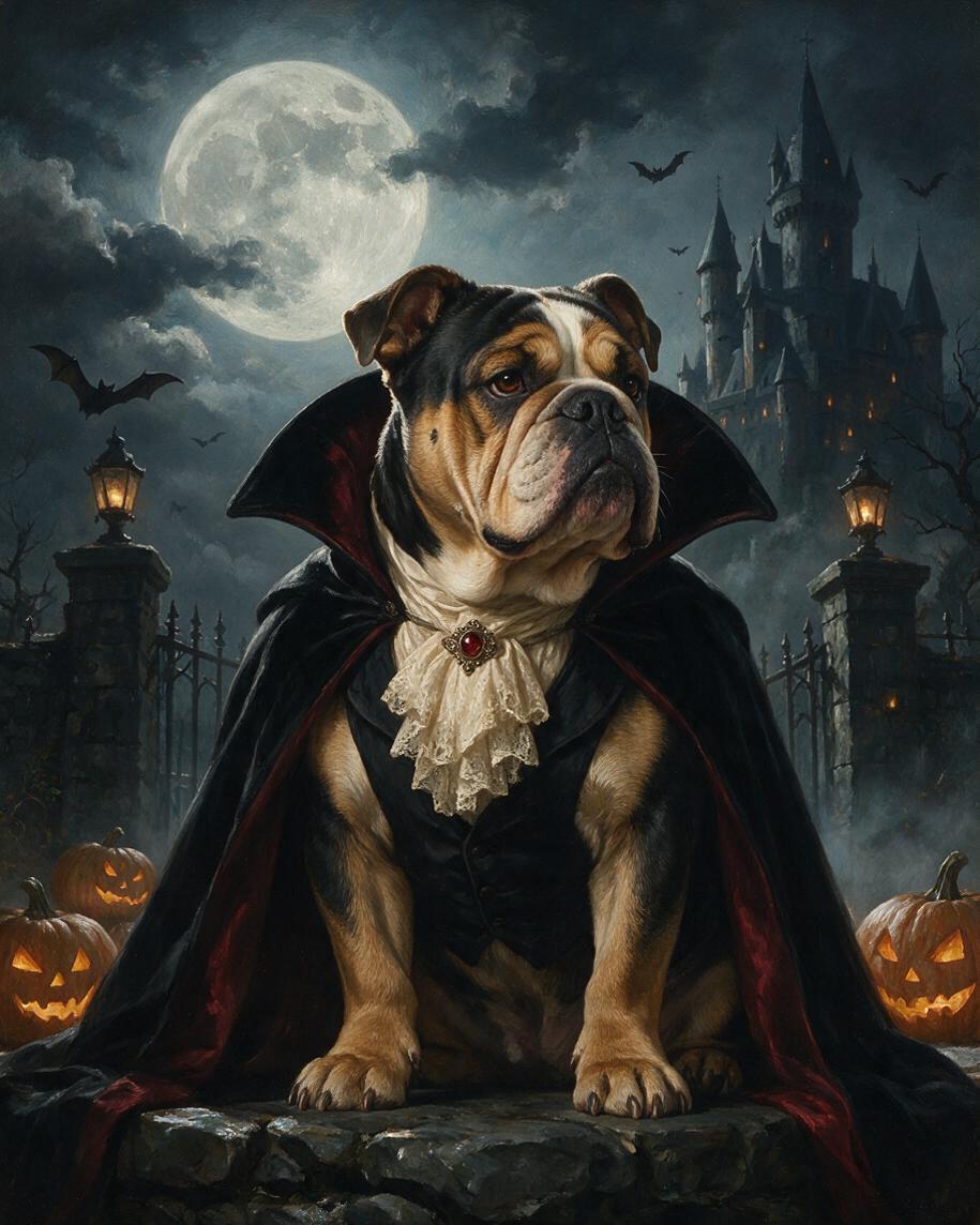 🦇 Gothic Moonlit Dracula Pet