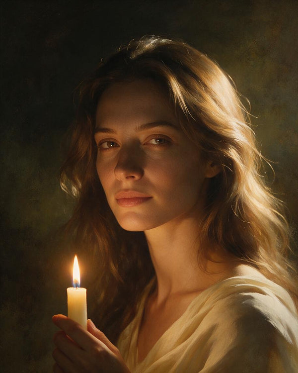 🕯️ Candlelit Beauty Portrait