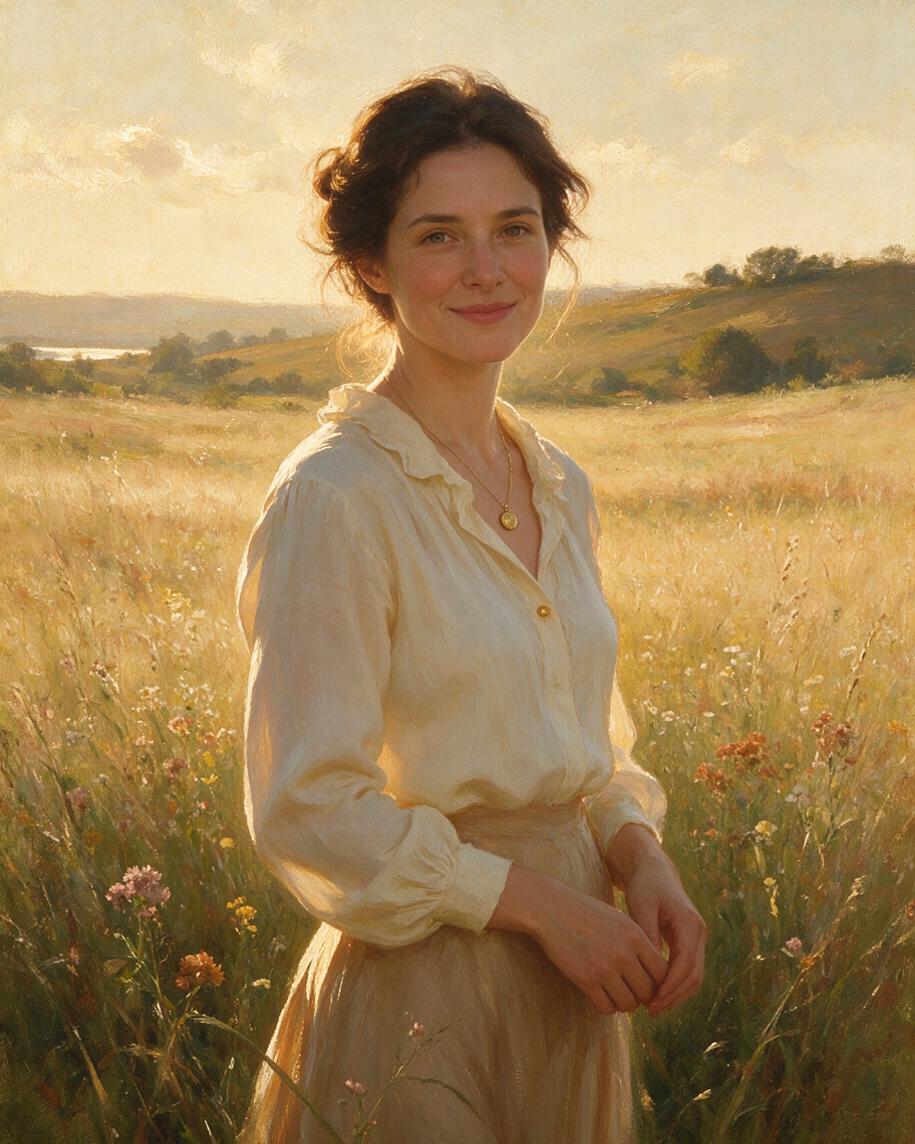 🌾 Golden Meadow Portraits