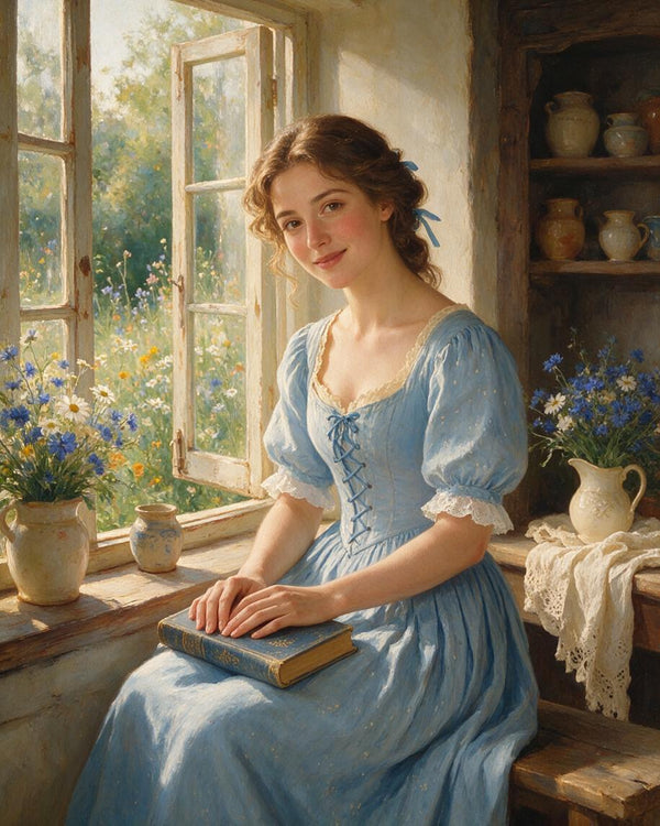 🌼 Blue Cottage Garden Reverie