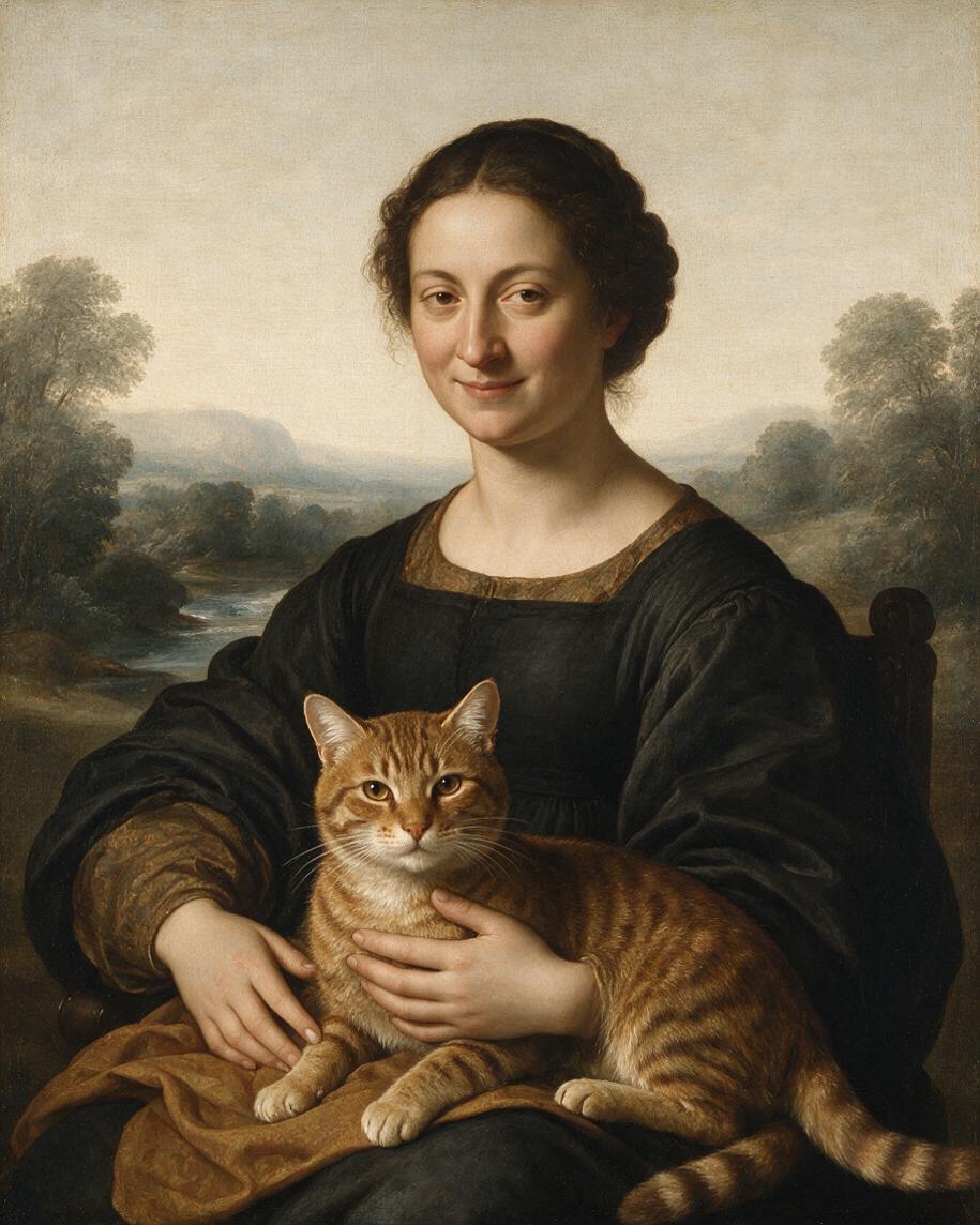 🎨 The Purrtrait of Mona Lisa