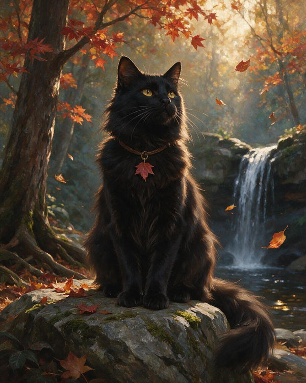 🍂 Enchanted Autumn Waterfall