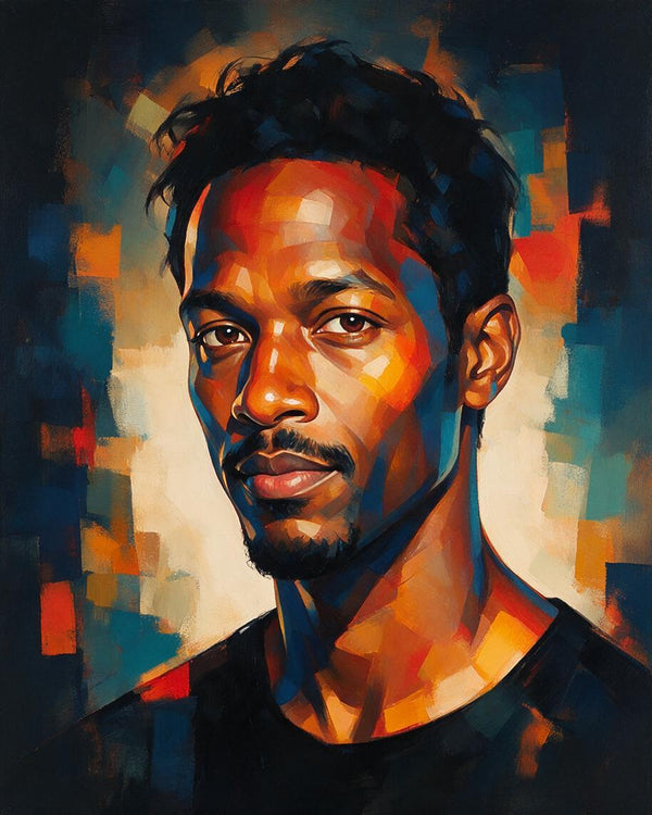 🔶 Geometric Pop Portrait