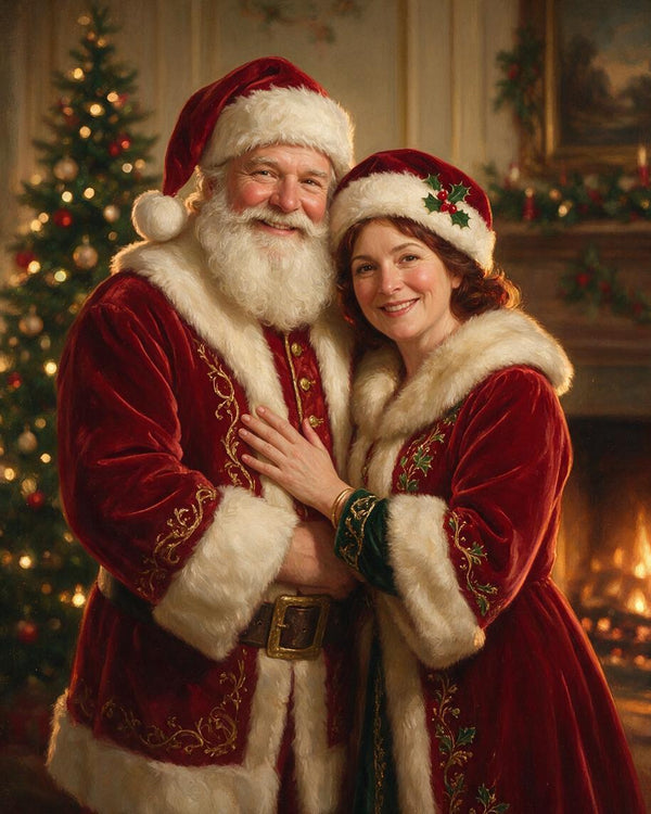 🎄 Velvet Hearth Santa Sweethearts