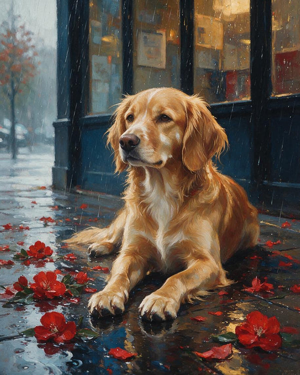 🌧️ Rainy Red Rose Companion