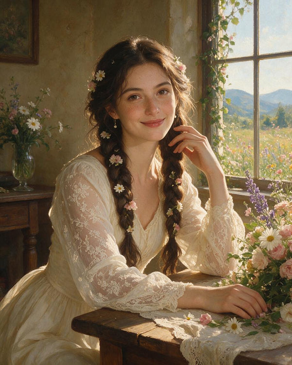 🌼 Daisy Cottage Portrait