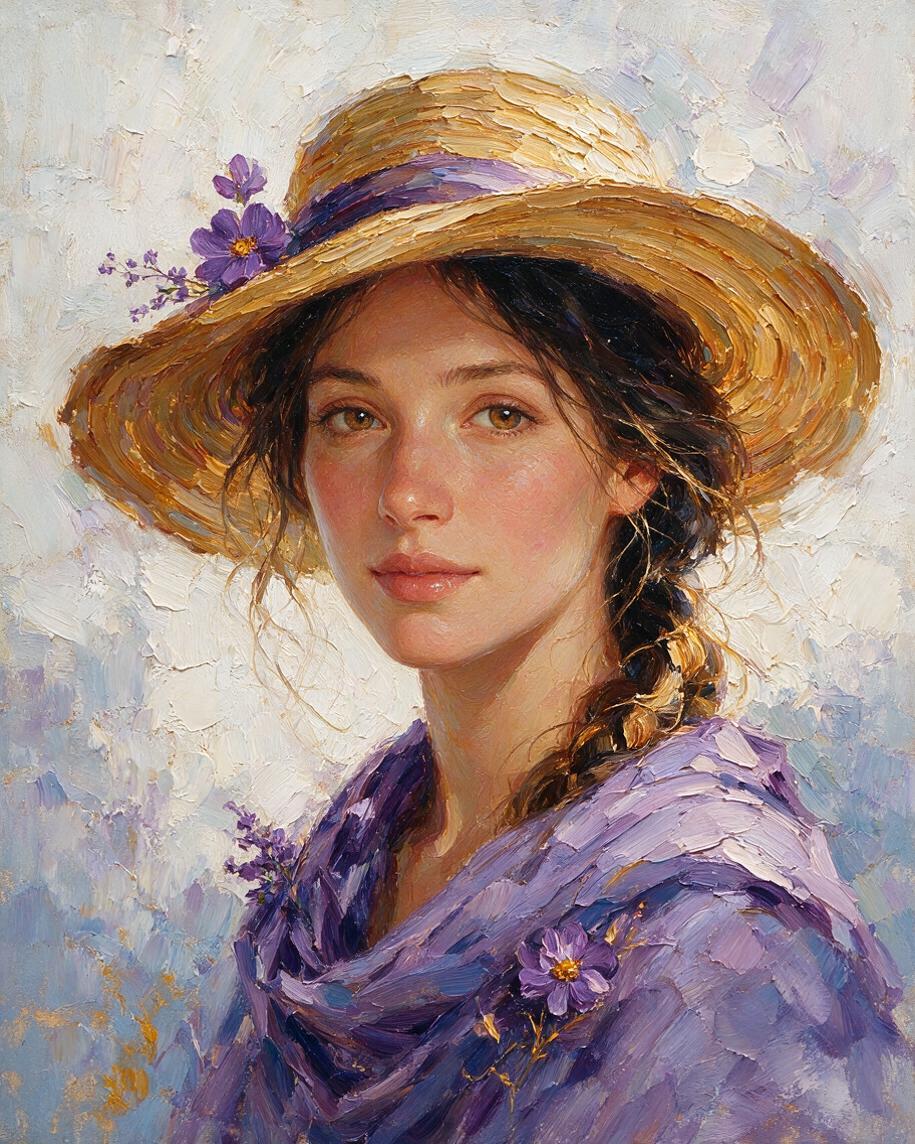 🌸 Lavender Summer Impasto