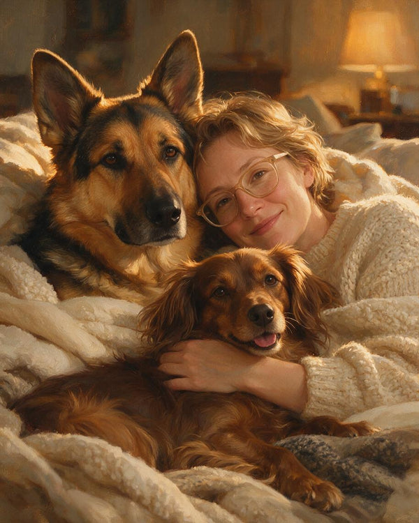🐾 Fireside Blanket Companions 01
