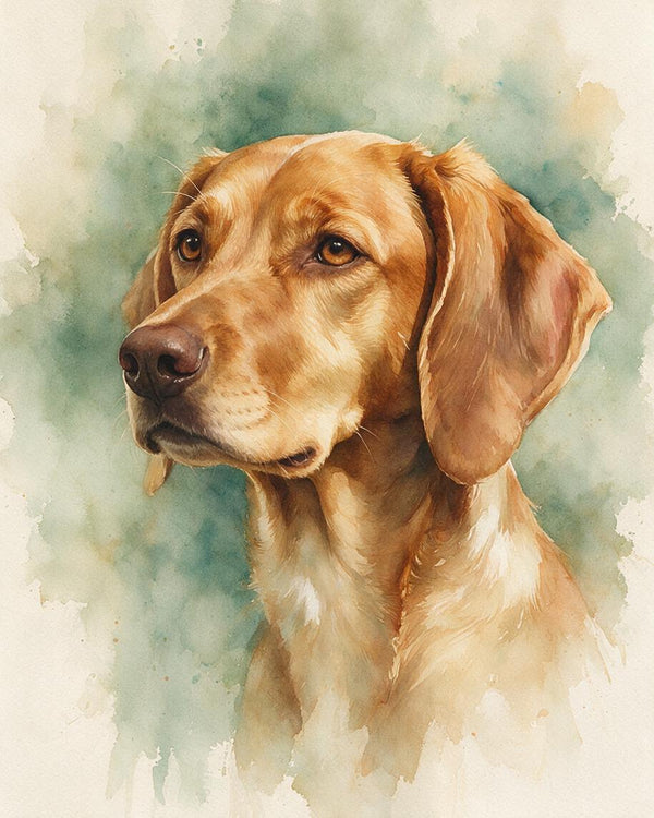 🎨 Luminous Watercolor Companion Portrait