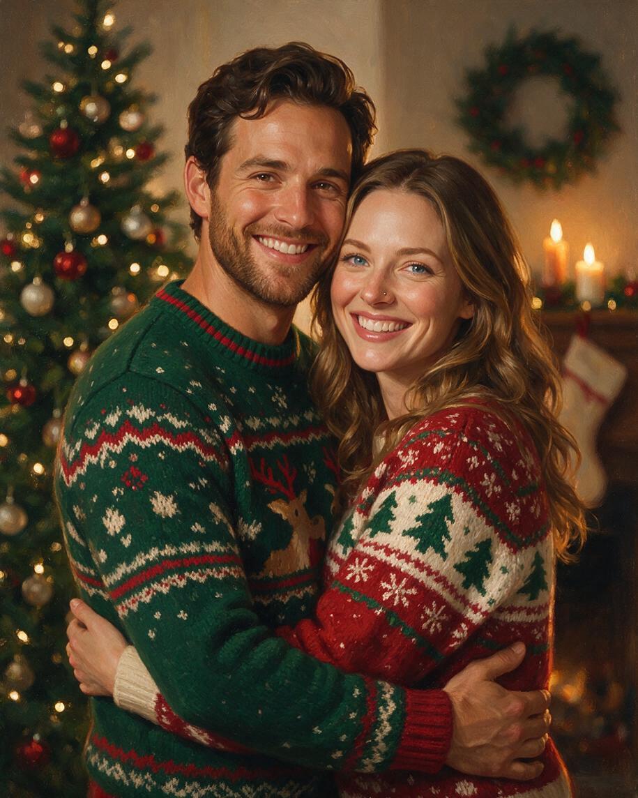 🎄 Fireside Christmas Sweethearts