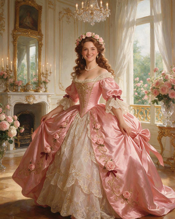 🌹 Rococo Rose Court Portraits