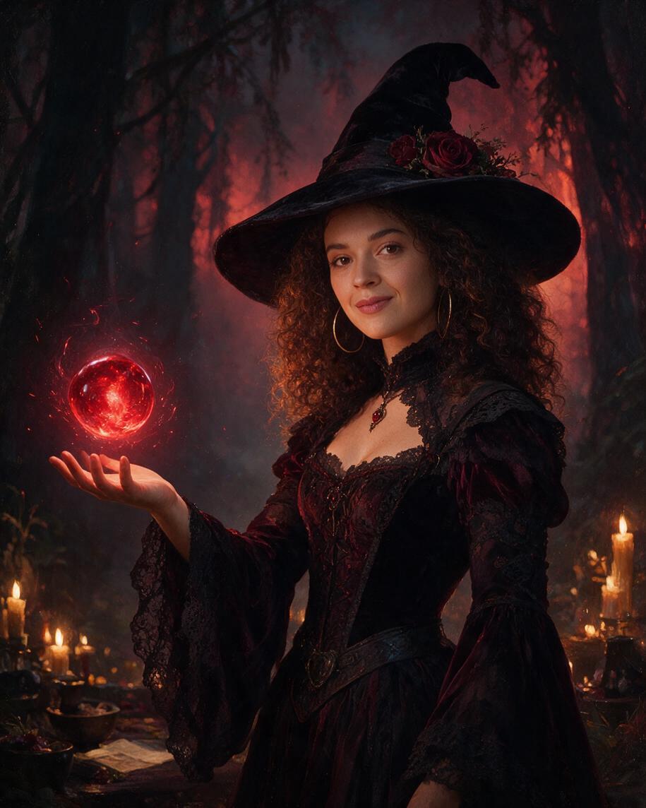 🔮 Crimson Enchantress Portraits