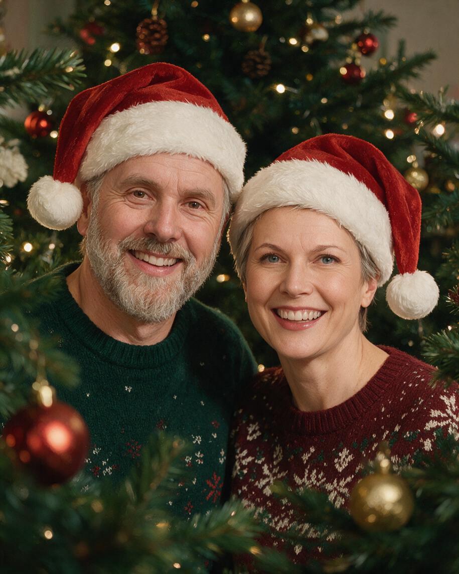 🎄 Merry Christmas Couple Portrait